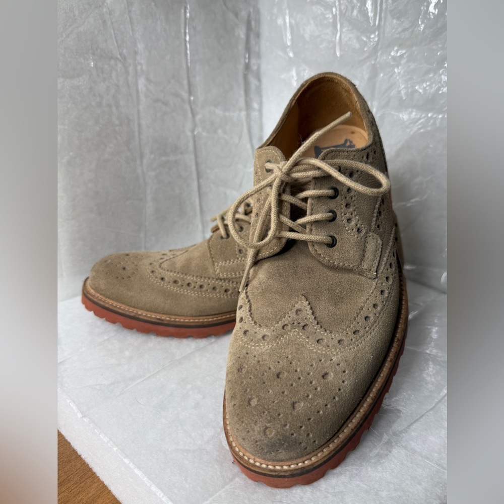 Suede tan men’s Nordstroms 1901 suede shows.